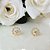 Brinco Formato Flor Com Mini Zircônias [F027] - Imagem 3
