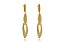 Brinco Grande De Folhas Sobrepostas Folheado Em Ouro 18k [F027] - Imagem 1