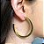 Brinco Argola Grande Clássica Folheado Em Ouro 18k [F027] - Imagem 2