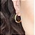 Brinco Argola Grossa Pequena Folheado Em Ouro 18k [F027] - Imagem 2