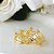 Brinco Argola Trabalhada Vazada Com 4 Zircônias Folheado Em Ouro 18k [F027] - Imagem 3