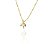 Choker árvore Da Vida Colorida Folheado Em Ouro 18k [F027] - Imagem 1