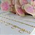 Choker Com Corações Folheado Em Ouro 18k [F027] - Imagem 5