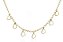Choker Com Corações Folheado Em Ouro 18k [F027] - Imagem 1