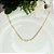 Choker De Corrente Chapada Com Zircônias Ao Centro Folheado A Ouro 18k [F027] - Imagem 3
