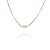 Choker De Corrente Chapada Com Zircônias Ao Centro Folheado A Ouro 18k [F027] - Imagem 1