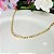 Choker De Corrente Chapada Com Zircônias Ao Centro Folheado A Ouro 18k [F027] - Imagem 4