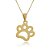 Colar Com Pata Do Seu Pet Folheado Em Ouro 18k [F027] - Imagem 2