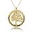 Colar Personalizado árvore De Vida Com Nomes Folheado Em Ouro 18k [F027] - Imagem 2