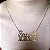 Colar Personalizado De Familia Folheado Em Ouro 18k [F027] - Imagem 3
