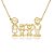 Colar Personalizado De Familia Folheado Em Ouro 18k [F027] - Imagem 2