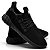 Tênis Caminhada Confortável All Black [F008] - Imagem 2