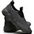 Tênis Urbano Caminhada Confortável 3d All Black [F008] - Imagem 4