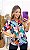 Blusa Crepe Manga Longa Detalhe Floral [F081] - Imagem 1