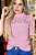 Blusa Tricot Manga Curta Gola Alta [F081] - Imagem 10