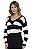 Blusa Tricot Manga Longa Gola V Listra [F081] - Imagem 2