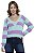 Blusa Tricot Manga Longa Gola V Listra [F081] - Imagem 5