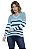 Blusa Tricot Manga Longa Listra Gola V [F081] - Imagem 5