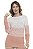 Blusa Tricot Manga Longa Relevo Tricolor [F081] - Imagem 9