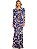 Vestido Longo Viscolycra Estampado Sereia Vermont Azul [F081] - Imagem 1