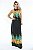 Vestido Longo Viscolycra Madrid Estampado Preto [F081] - Imagem 1