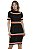 Vestido Midi Tricot Listras Gola Alta [F081] - Imagem 5
