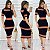 Vestido Midi Tricot Listras Gola Alta [F081] - Imagem 3