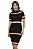 Vestido Midi Tricot Listras Gola Alta [F081] - Imagem 4