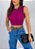 Cropped Básico Canelado Tricot Modal [F081] - Imagem 2