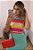 Cropped Tricot Com Manga Mosaico [F081] - Imagem 3