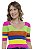 Cropped Tricot Modal Manga Curta Listras [F081] - Imagem 2
