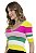 Cropped Tricot Modal Manga Curta Listras [F081] - Imagem 6