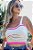 Cropped Tricot Modal Vazado Uma Listra [F081] - Imagem 2