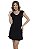 Vestido Curto Acinturado Sem Mangas [F081] - Imagem 1