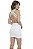 Vestido Curto Crepe Alças Tiras Cruzadas Branco [F081] - Imagem 3