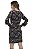 Vestido Curto Estampado Babado Mangas [F081] - Imagem 4