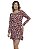 Vestido Curto Viscolycra Decotado Manga Longa Paisley [F081] - Imagem 1