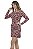 Vestido Curto Viscolycra Decotado Manga Longa Paisley [F081] - Imagem 2