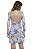 Vestido Curto Viscolycra Decotado Manga Longa Tropical Rosa-p [F081] - Imagem 3
