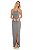 Vestido Longo Viscolycra Canelado Cinza [F081] - Imagem 1