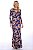 Vestido Longo Viscolycra Decote Vazado Cor:azul;tamanho:u [F081] - Imagem 1