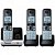 Telefone Sem Fio Com Base e 2 Ramais Panasonic KX-TG6713LBB Preto [F002] - Imagem 1