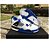 Tênis Air Jordan 4 Retro Motosport Branco Azul [F116] - Imagem 3