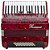 Acordeon 48 Baixos 34 Teclas Ta 4805 Vermelho Thommasi [F097] - Imagem 3