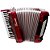 Acordeon 80 Baixos 37 Teclas Ta 8009 Vermelho Thommasi [F097] - Imagem 1