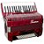 Acordeon 80 Baixos 37 Teclas Ta 8009 Vermelho Thommasi [F097] - Imagem 2