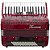 Acordeon 80 Baixos 37 Teclas Ta 8009 Vermelho Thommasi [F097] - Imagem 3