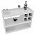 Aparador Bar Com Rodizios Branco Em Mdf [F031] - Imagem 1