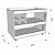 Aparador Bar Com Rodizios Natural Em Mdf [F031] - Imagem 3