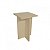 Banco Tampo Quadrado 45cm Em Mdf Natural [F031] - Imagem 1